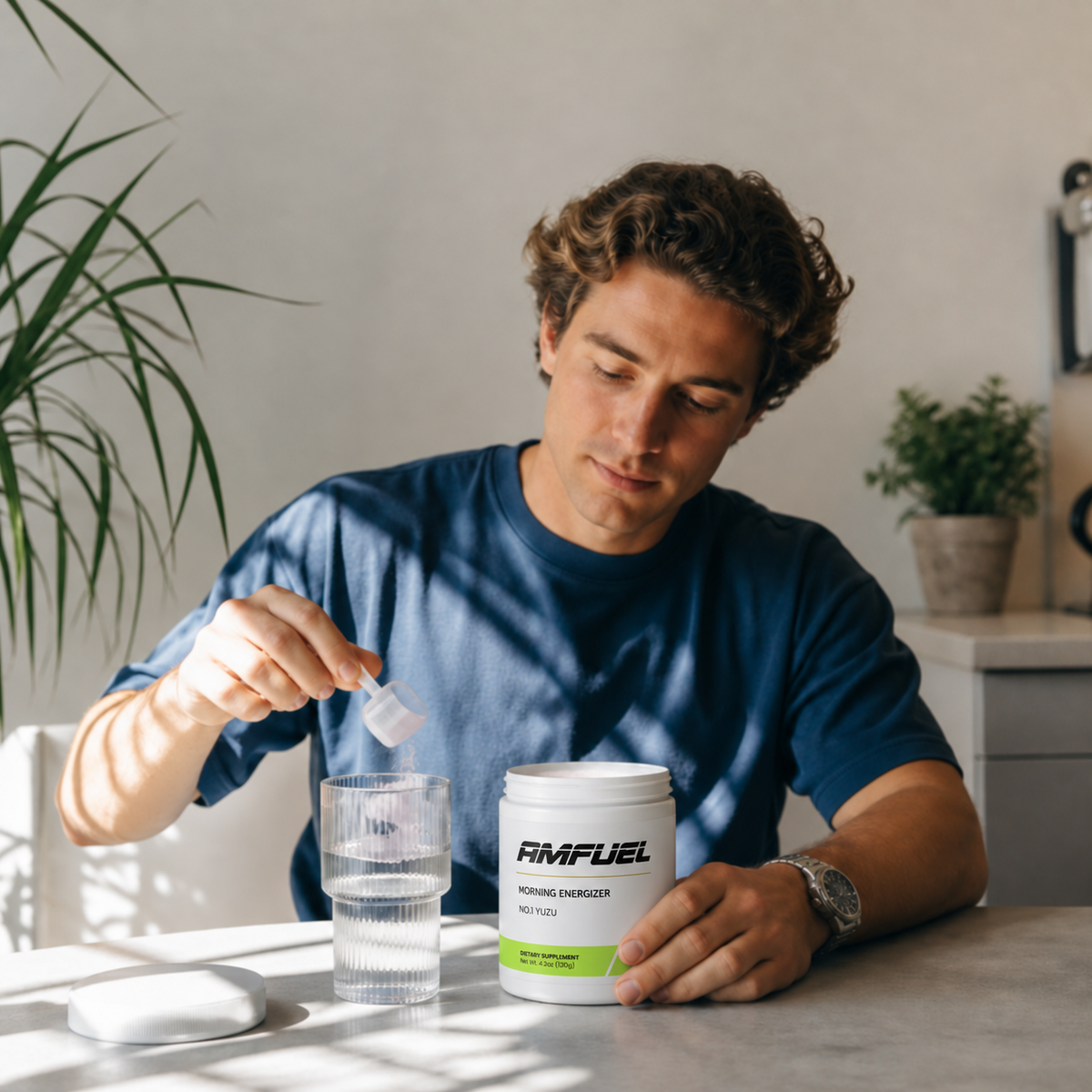 jake miller with AMFUEL Yuzu Morning Energizer
